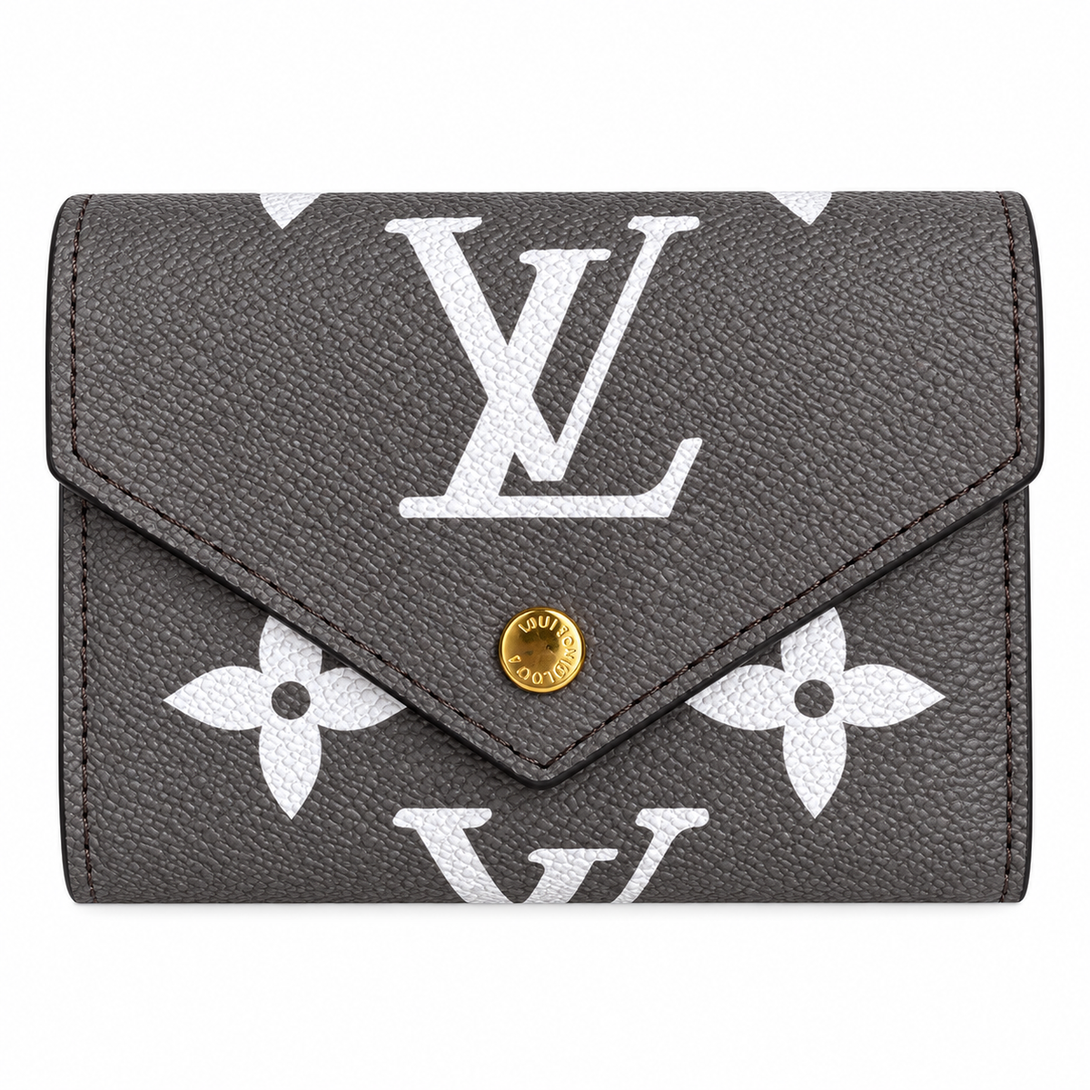 LOUIS VUITTON VICTORINE LOGO WALLET - GREY/WHITE