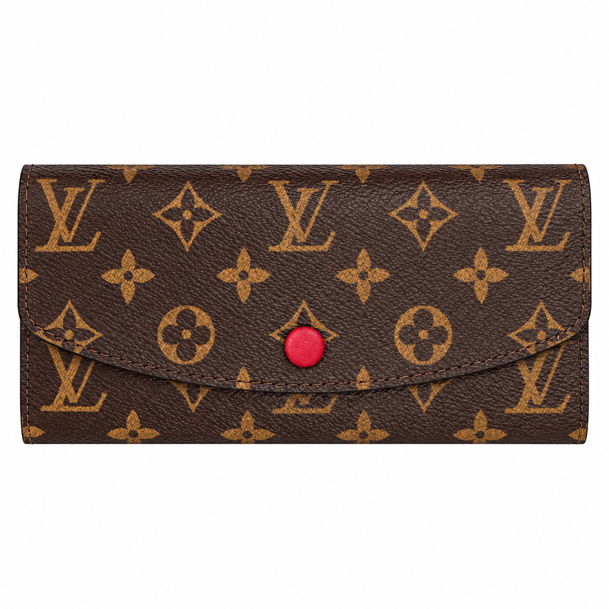 LOUIS VUITTON SARAH MONOGRAM WALLET - BROWN/RED