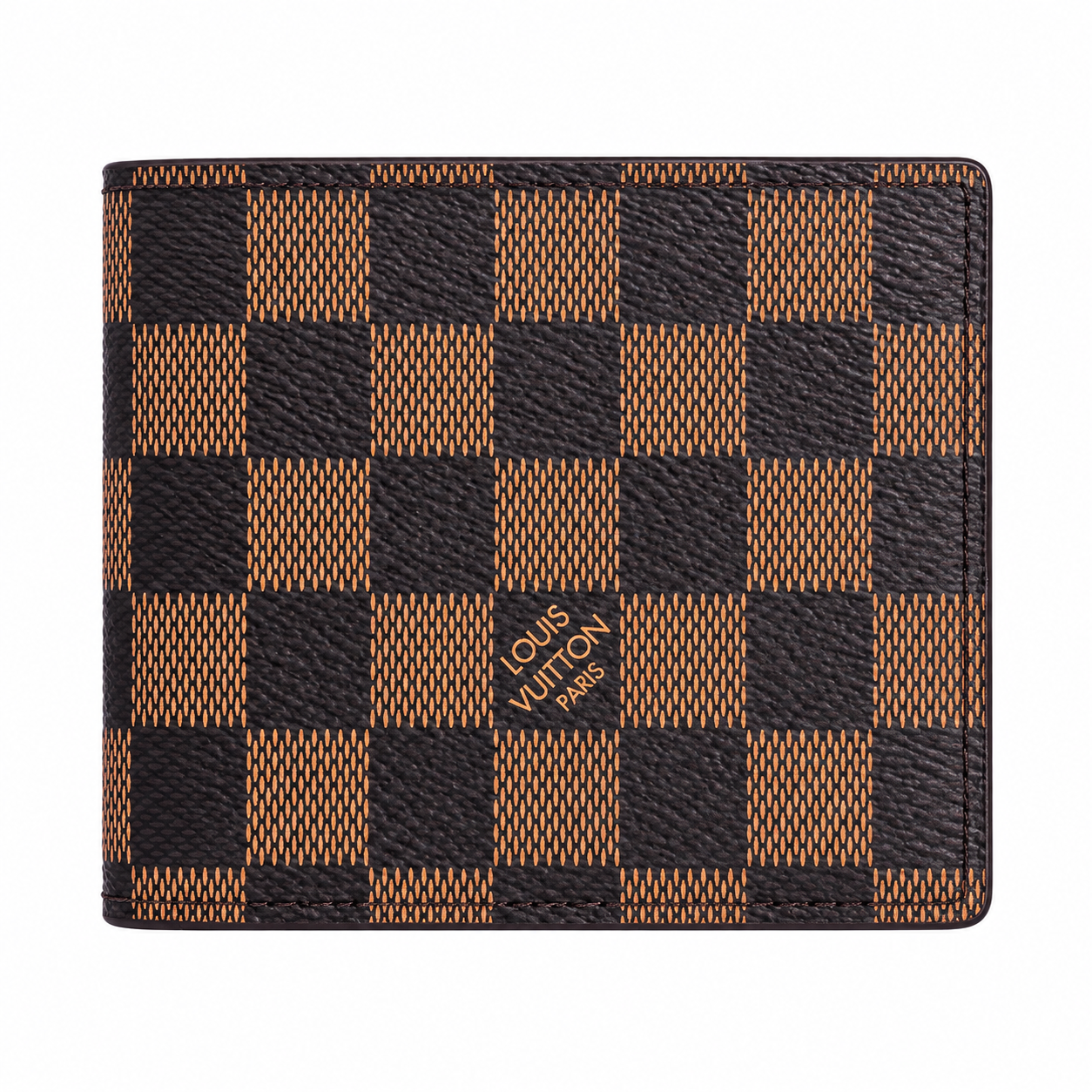 LOUIS VUITTON FLIP WALLET DAMIER - BROWN