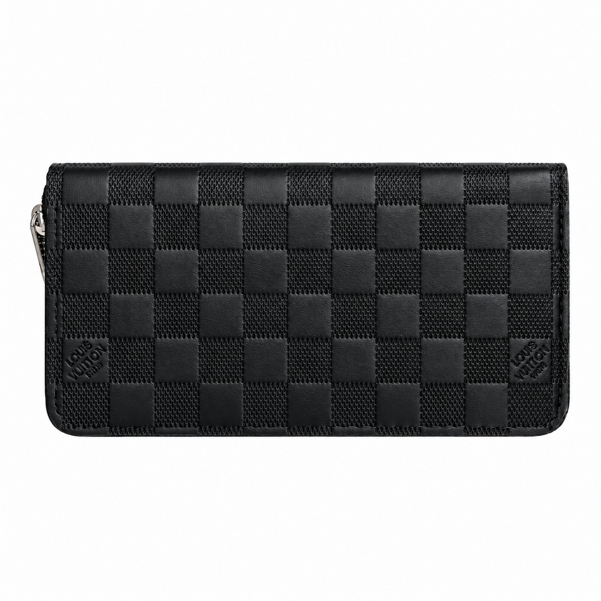 LOUIS VUITTON ZIP DAMIER WALLET - BLACK