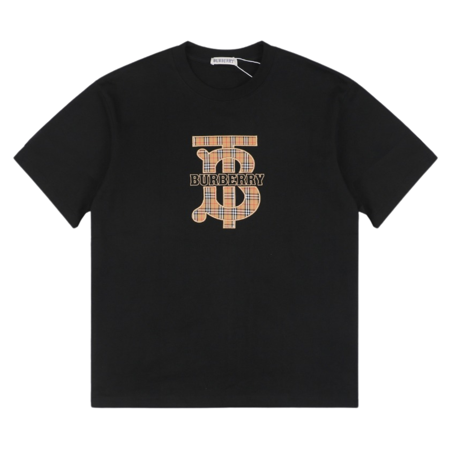 BURBERRY CROSS STITCH LOGO TSHIRT - BLACK