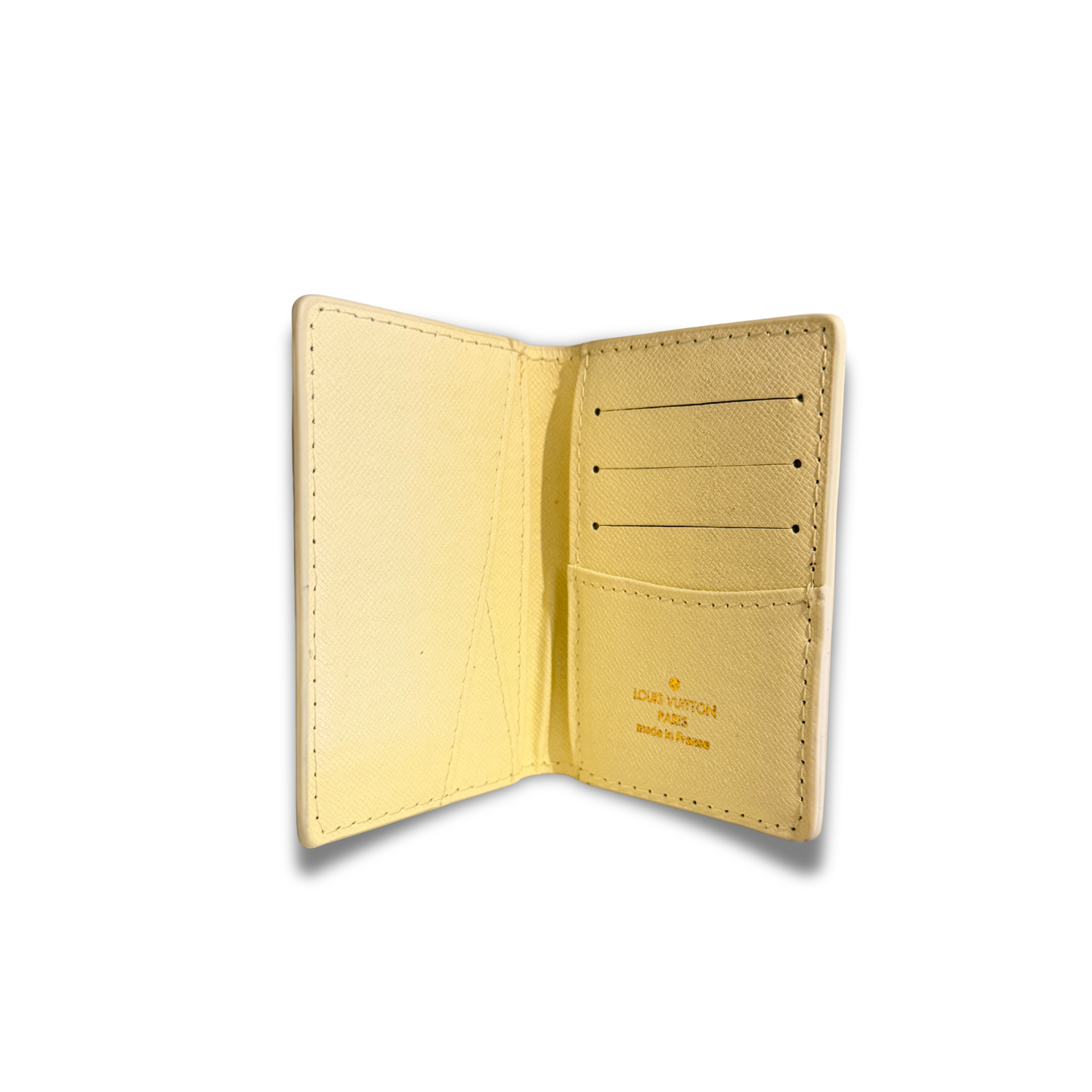 LOUIS VUITTON MONOGRAM FLIP CARD HOLDER - WHITE