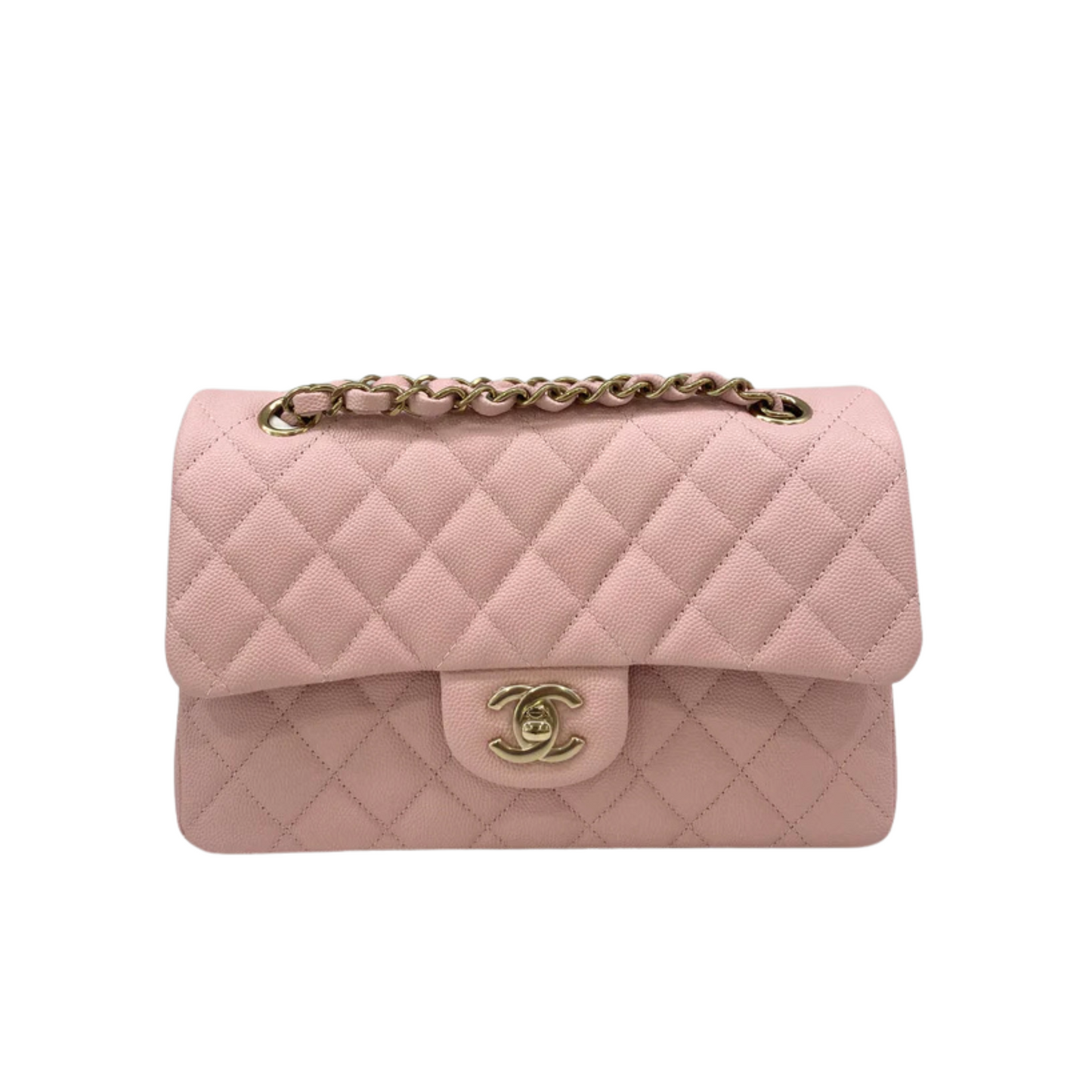 CHANEL LARGE MATELASSE FLAP BAG - SOFT PINK