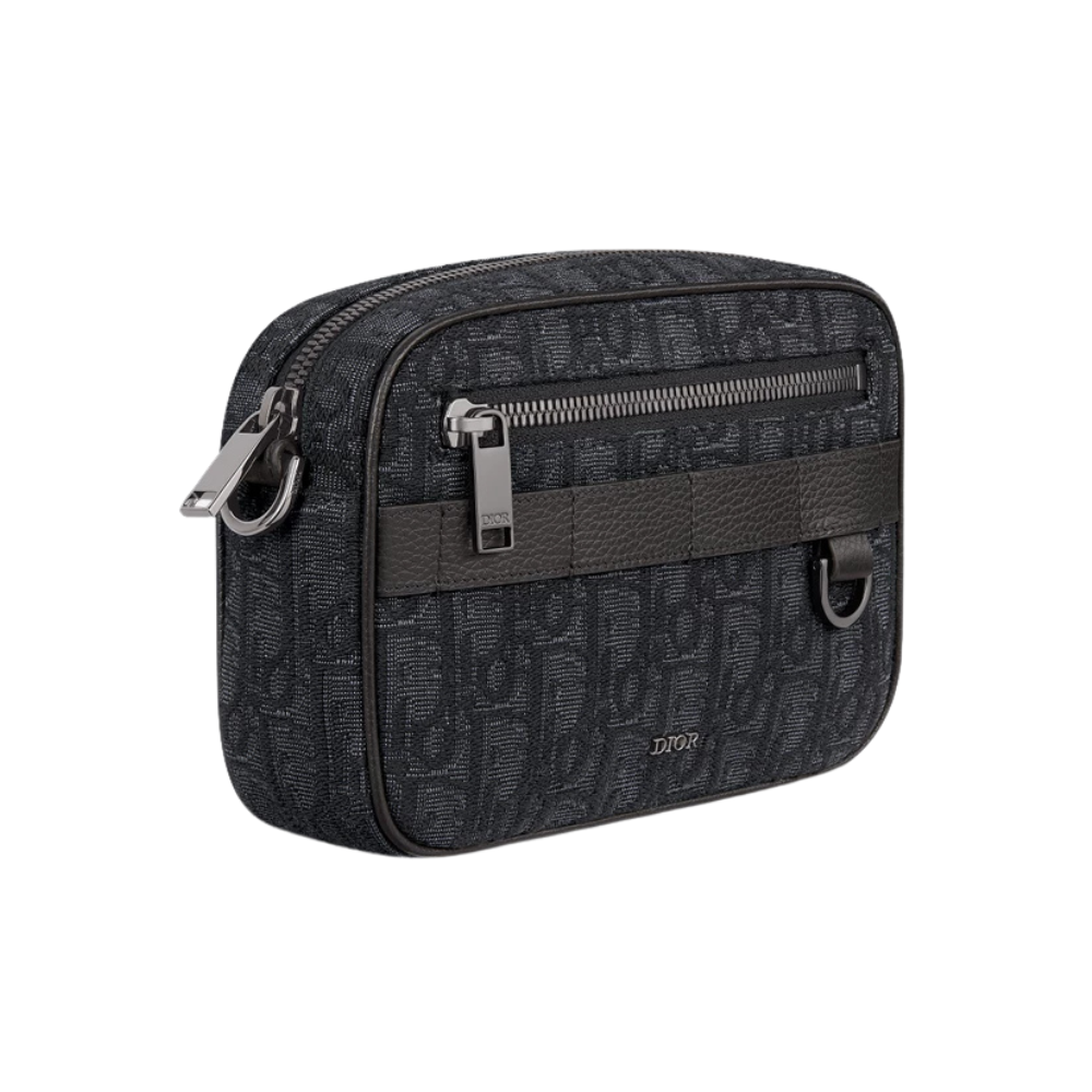 DIOR MINI SAFARI BAG WITH STRAP MEN - BLACK