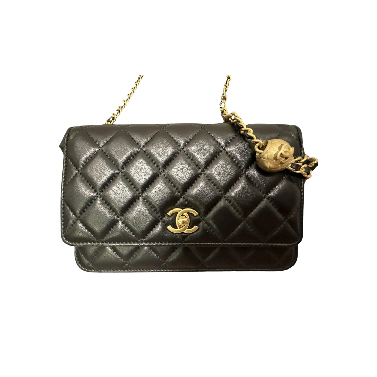 CHANEL WALLET ON CHAIN TWIST FLAP - BLACK