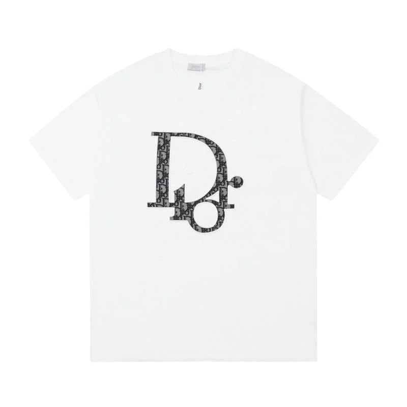 DIOR LOGO FILL T-SHIRT - WHITE