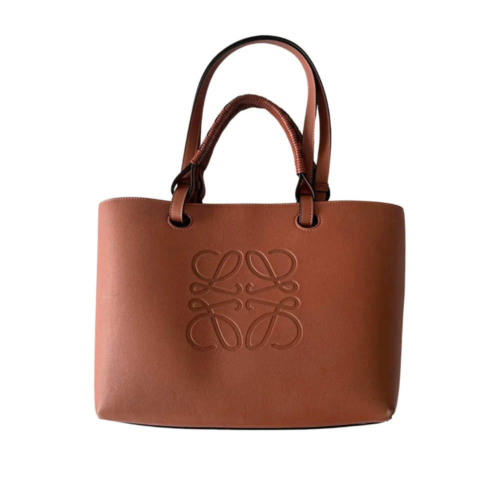 LOEWE ANAGRAM TOTE BAG - DEEP BROWN
