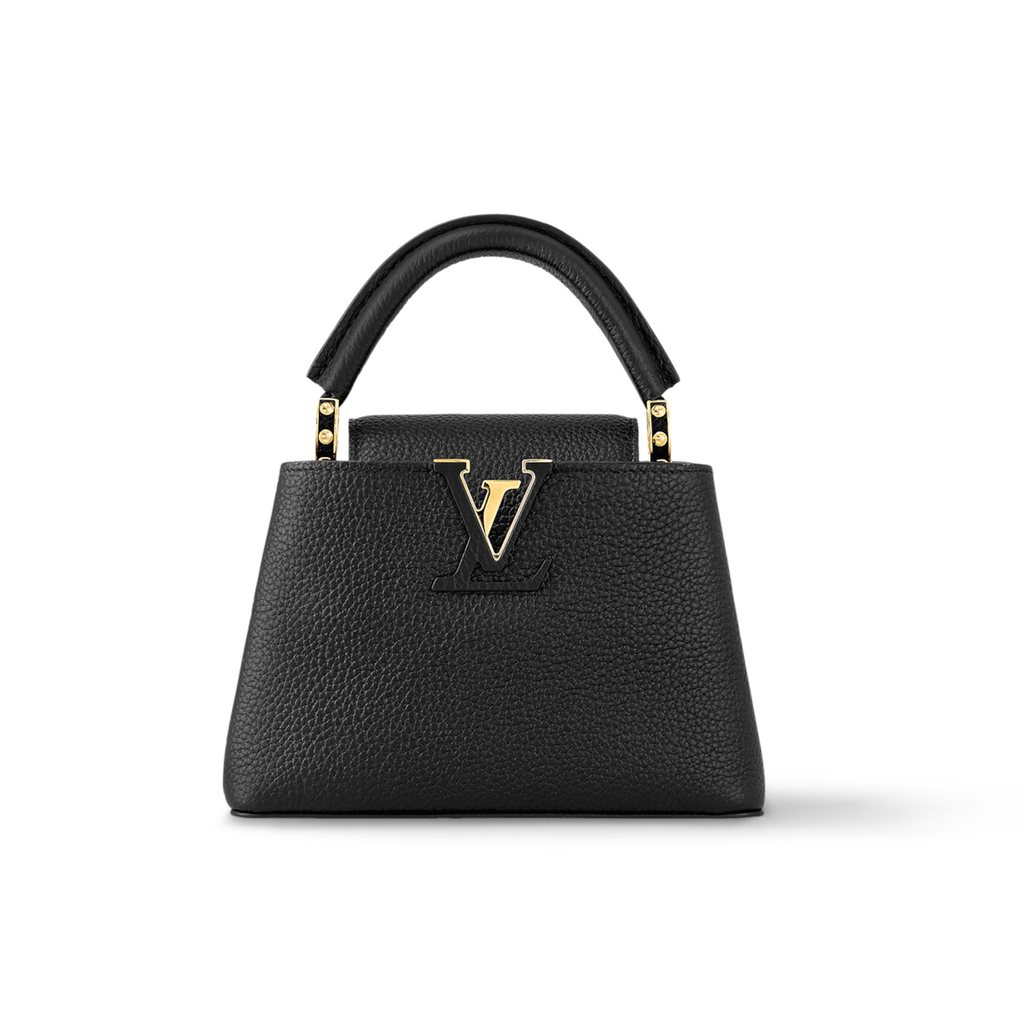 LOUIS VUITTON CAPUCINES MINI PURSE - BLACK