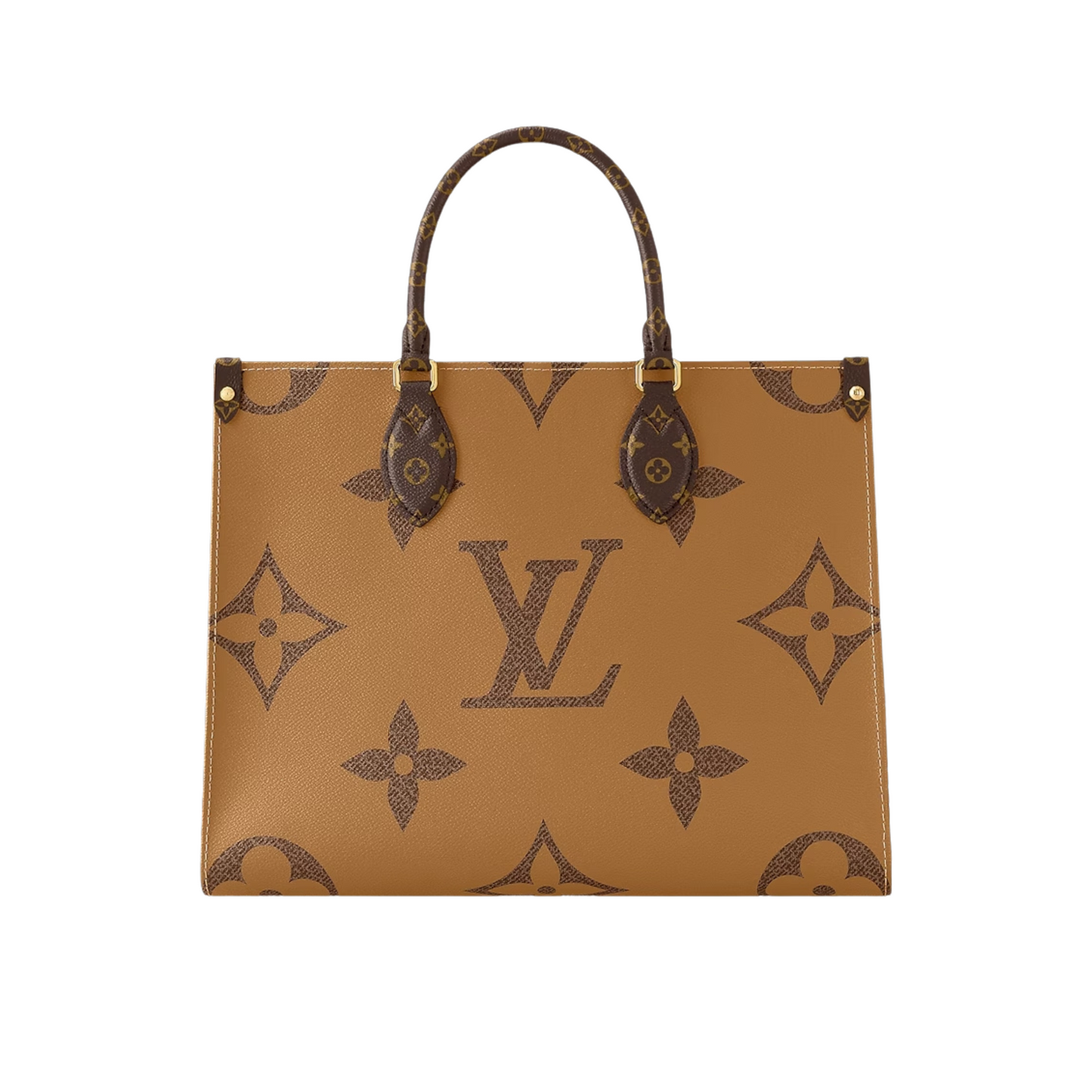 LOUIS VUITTON ON THE GO MM PURSE - BROWN/RED