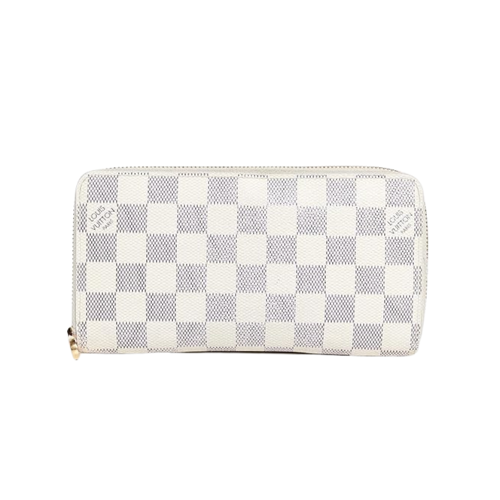 LOUIS VUITTON ZIPPY COIN DAMIER WALLET - WHITE