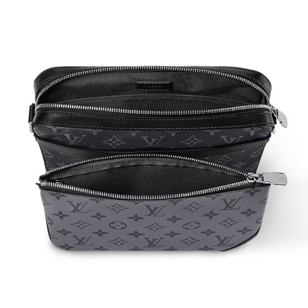 LOUIS VUITTON TRIO MESSENGER BAG MENS - BLACK/GREY