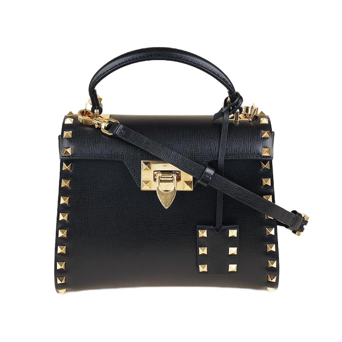 VALENTINO GARAVANI ROCKSTUD ALCOVE BAG - BLACK
