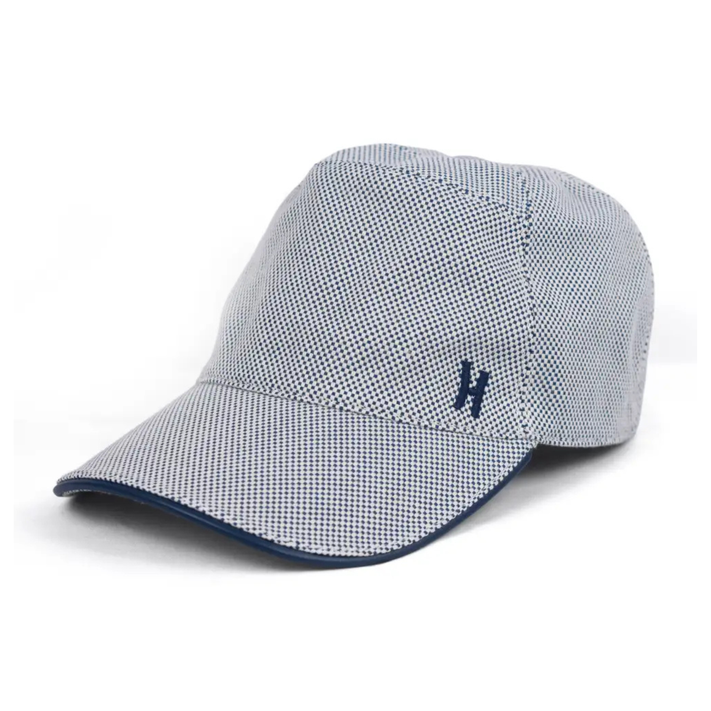 HERMES CHECK PREMIUM HAT - BLUE