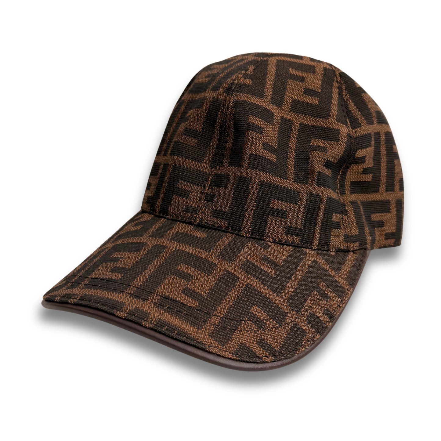 FENDI MONOGRAM HAT - BROWN/BLACK