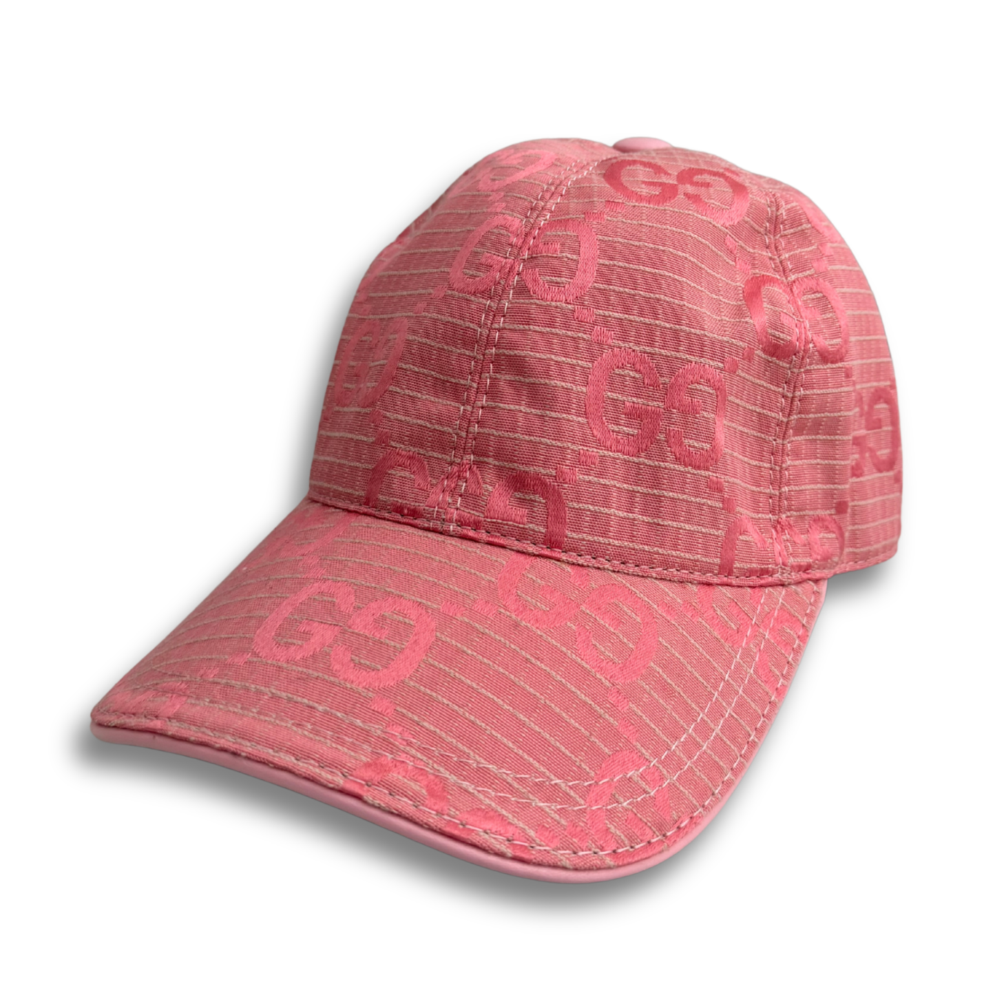 GUCCI GG STITCH HAT - PINK