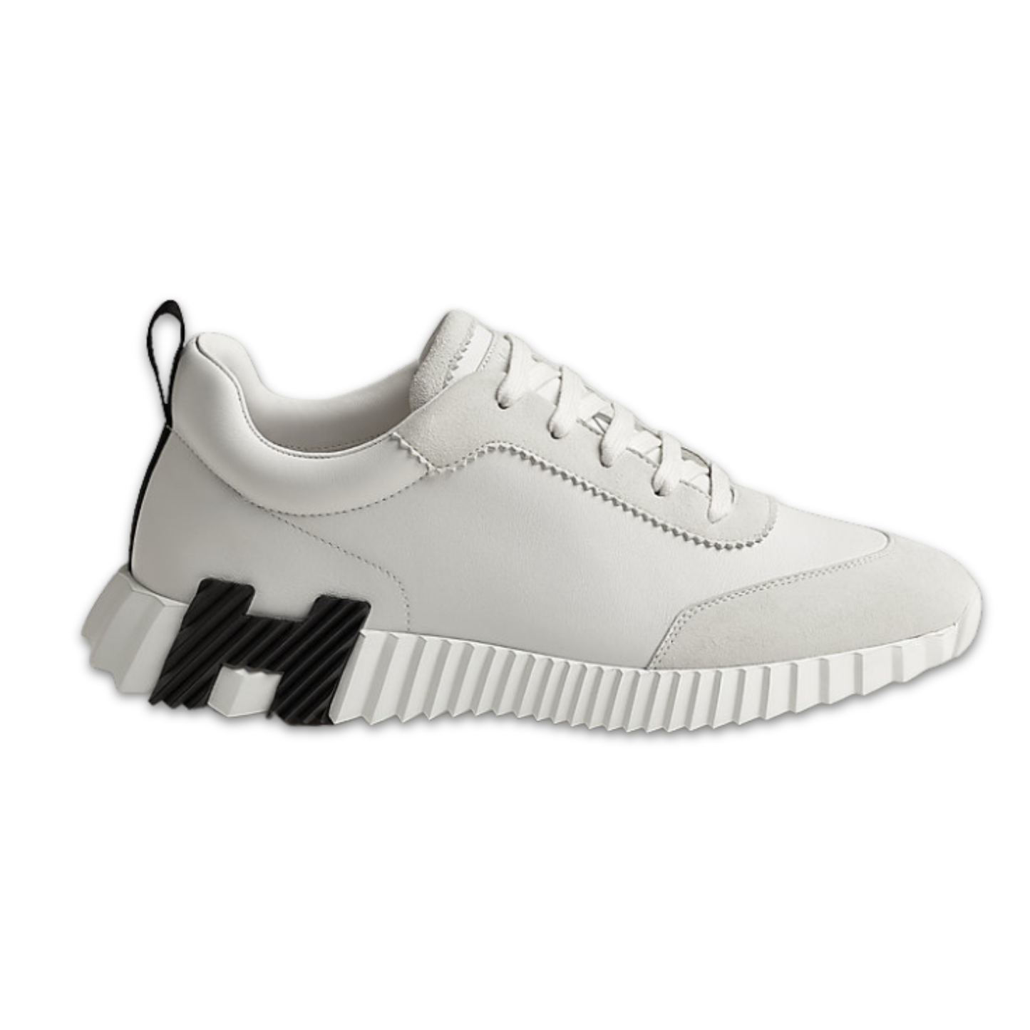 HERMES BOUNCING SNEAKER - WHITE/BLACK