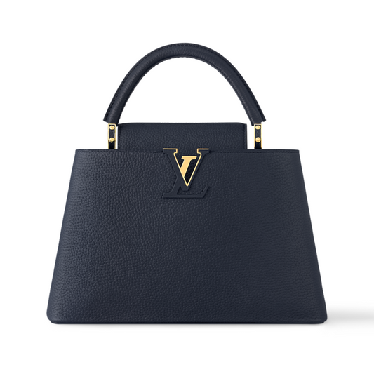 LOUIS VUITTON CAPUCINES MM PURSE - BLACK