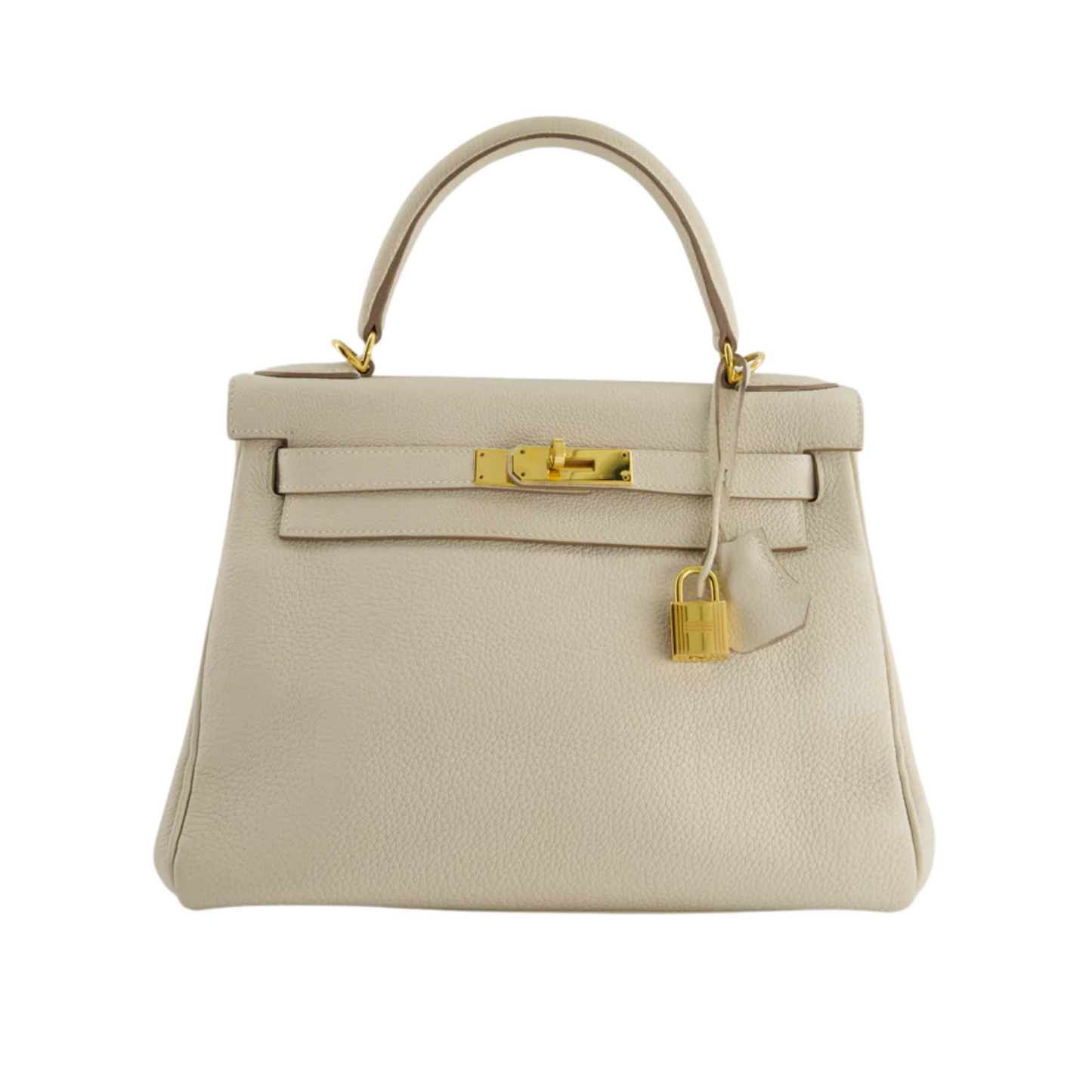 HERMES KELLY II SELLIER BAG - CREAM