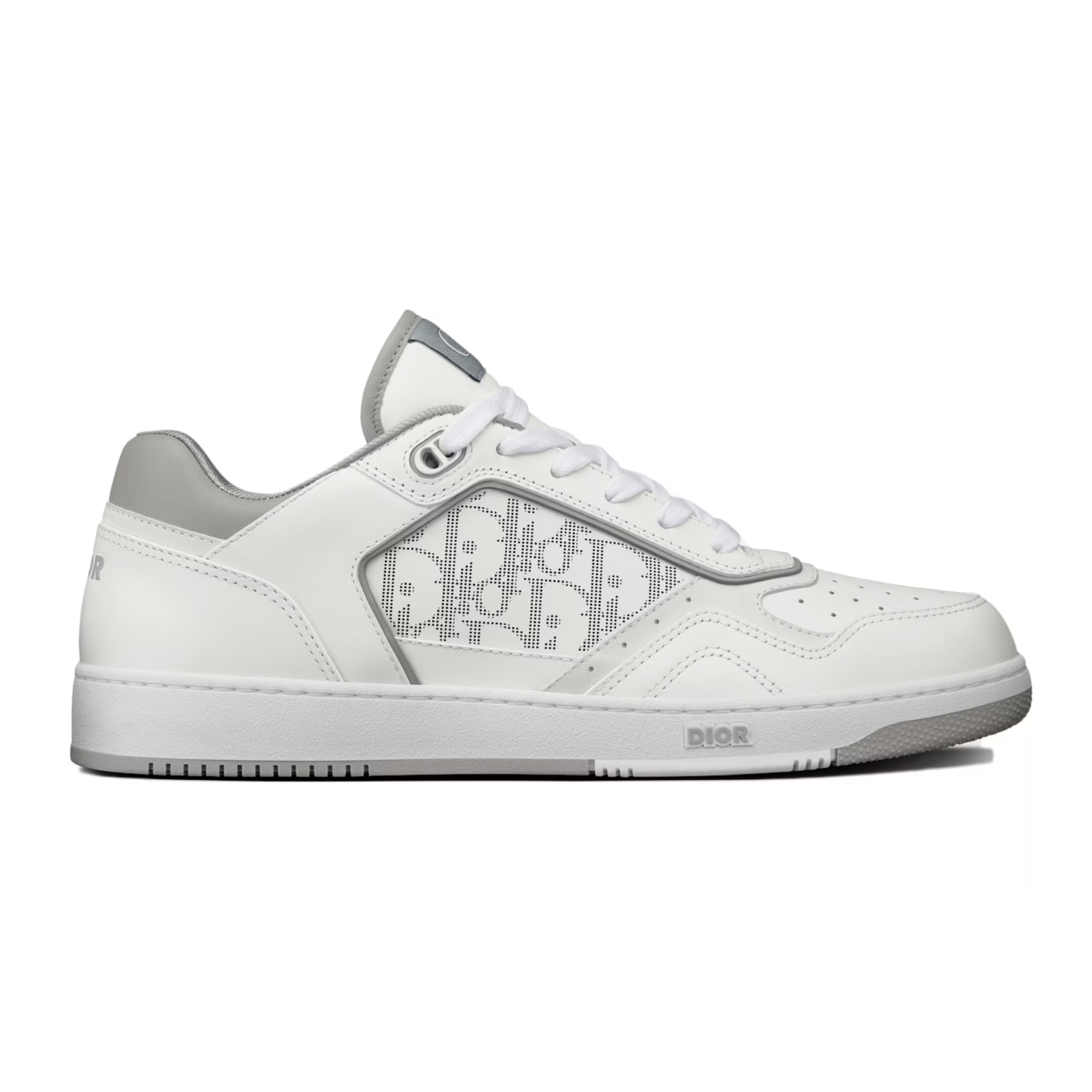 DIOR B27 UPTOWN LOW-TOP SNEAKER - WHITE/GREY