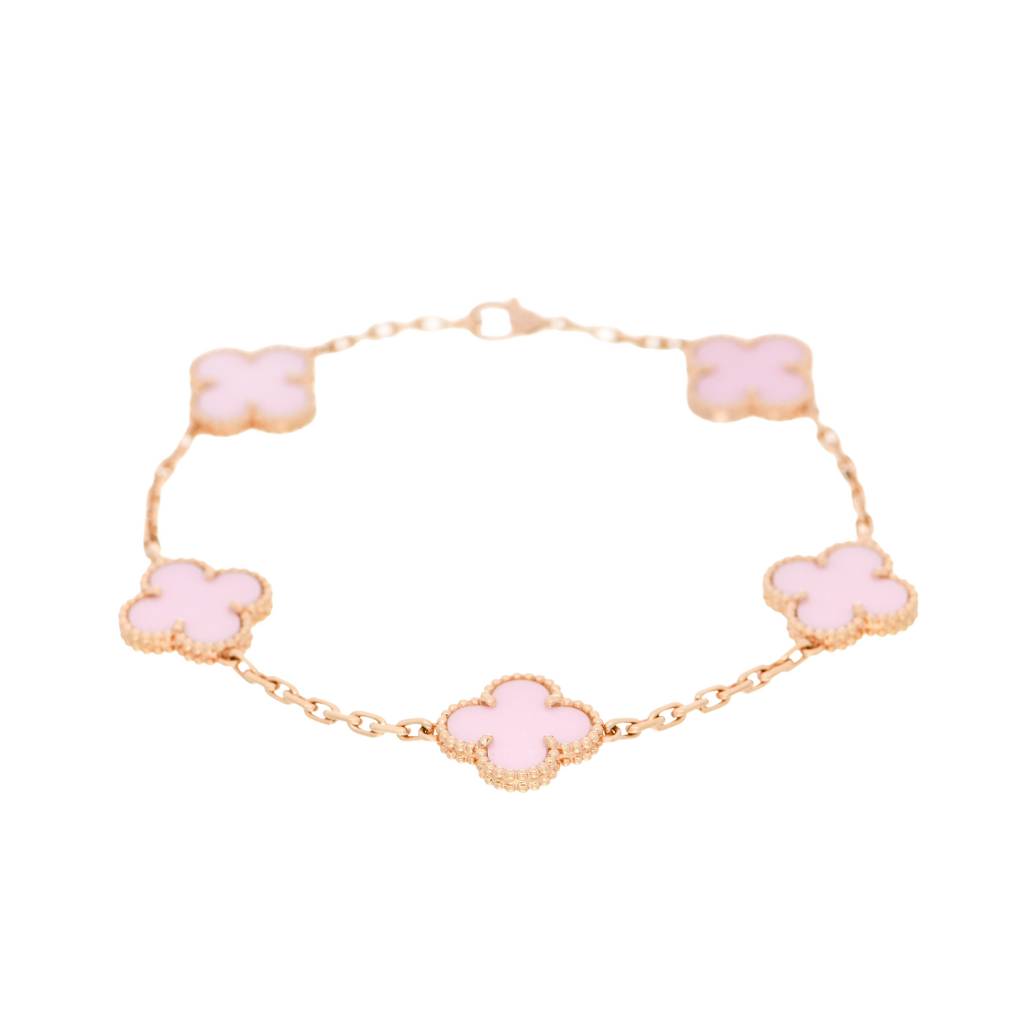 VAN CLEEF VINTAGE ALHAMBRA BRACELET - GOLD/PINK