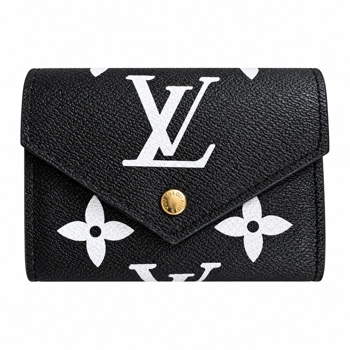 LOUIS VUITTON VICTORINE LOGO WALLET - BLACK/WHITE