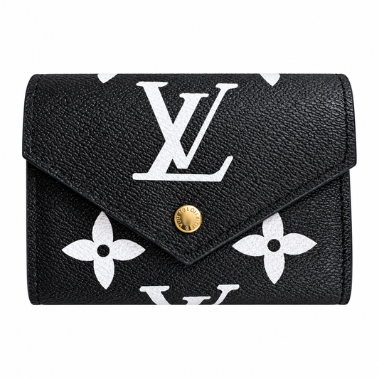LOUIS VUITTON VICTORINE LOGO WALLET - BLACK/WHITE