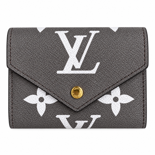 LOUIS VUITTON VICTORINE LOGO WALLET - GREY/WHITE