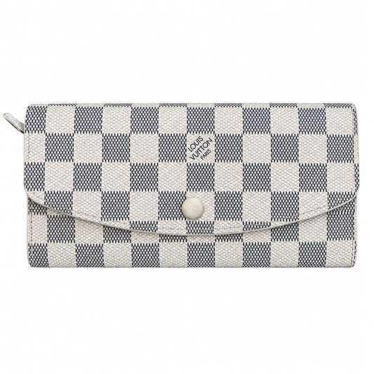 LOUIS VUITTON SARAH DAMIER WALLET - WHITE