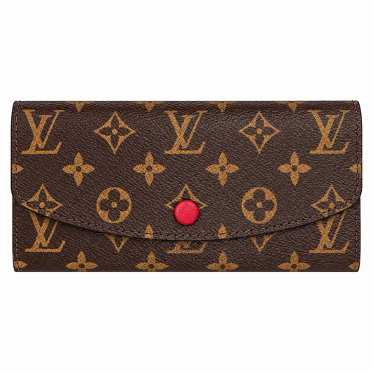 LOUIS VUITTON SARAH MONOGRAM WALLET - BROWN/RED