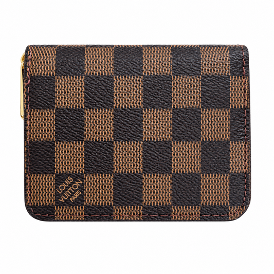 LOUIS VUITTON ZIP COIN PURSE DAMIER - BROWN