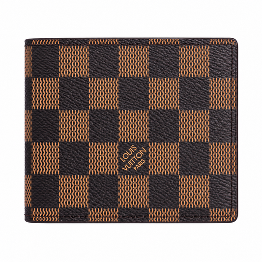 LOUIS VUITTON FLIP WALLET DAMIER - BROWN