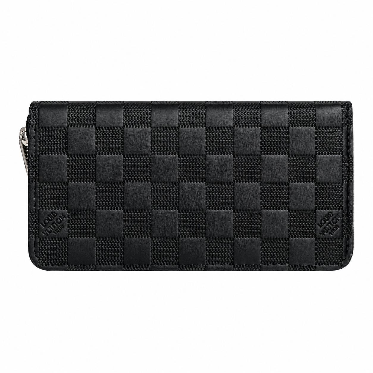 LOUIS VUITTON ZIP DAMIER WALLET - BLACK