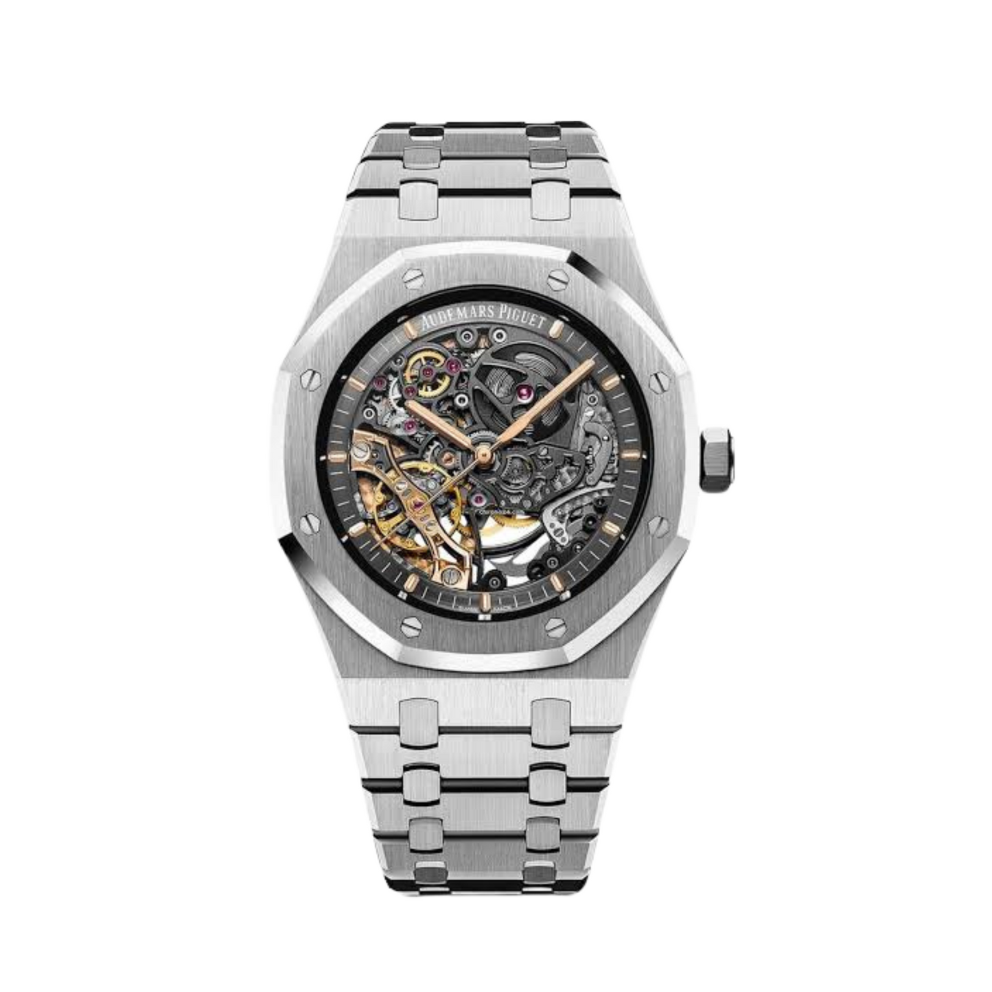 AUDEMARS PIGUET ROYAL OAK 41 DOUBLE BALANCE WHEEL - SILVER