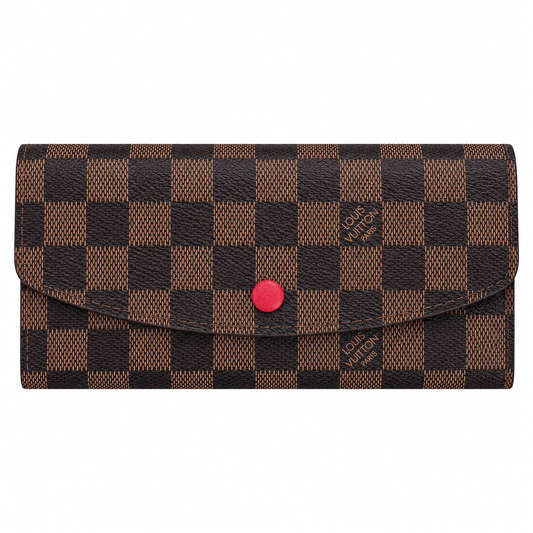 LOUIS VUITTON SARAH DAMIER WALLET - BROWN/RED