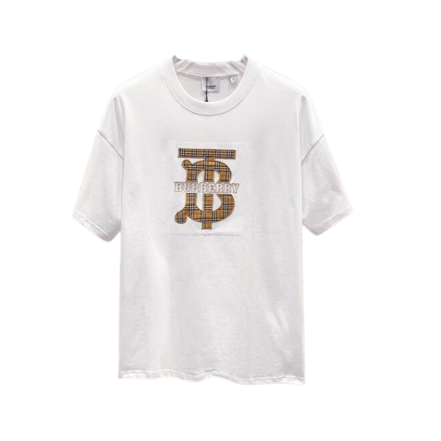 BURBERRY CROSS STITCH LOGO TSHIRT - WHITE
