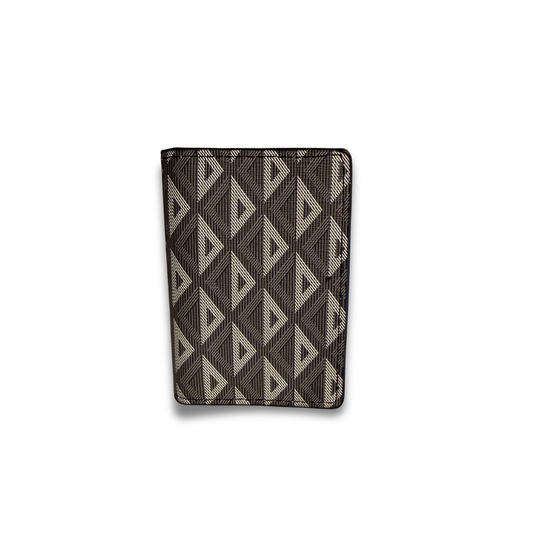 DIOR CD FLIP CARD HOLDER - BROWN/BLACK