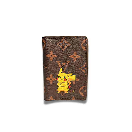 LOUIS VUITTON PIKACHU FLIP CARD HOLDER - BROWN