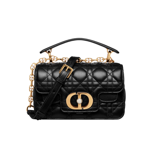 DIOR JOLIE TOP HANDLE BAG - BLACK
