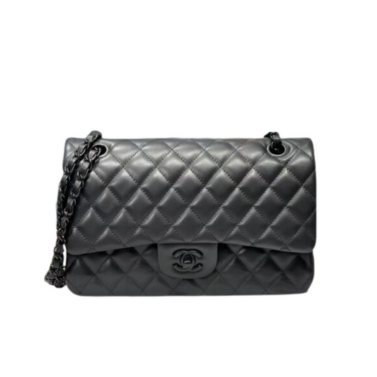 CHANEL LARGE MATELASSE FLAP BAG - FULL BLACK