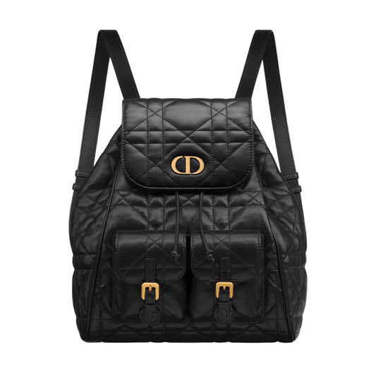 DIOR MEDIUM CARO BACKPACK - BLACK