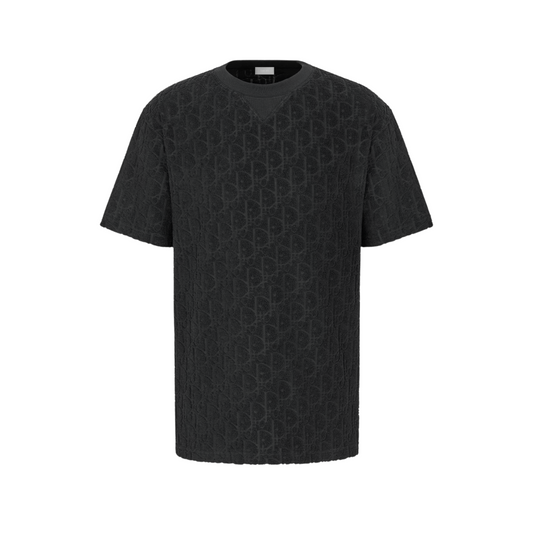 DIOR OBLIQUE RELAXED FIT T-SHIRT - BLACK