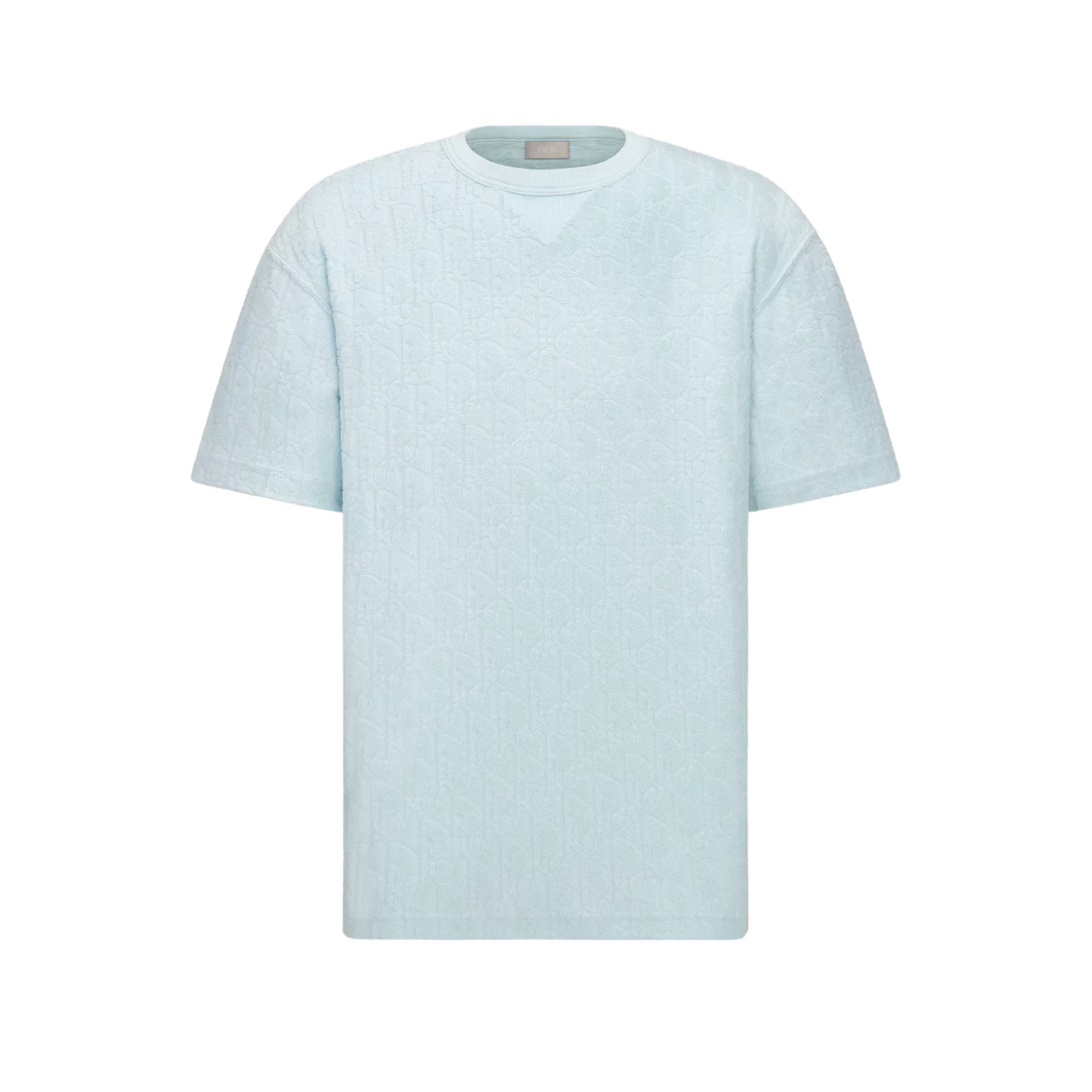 DIOR OBLIQUE RELAXED FIT T-SHIRT - LIGHT BLUE