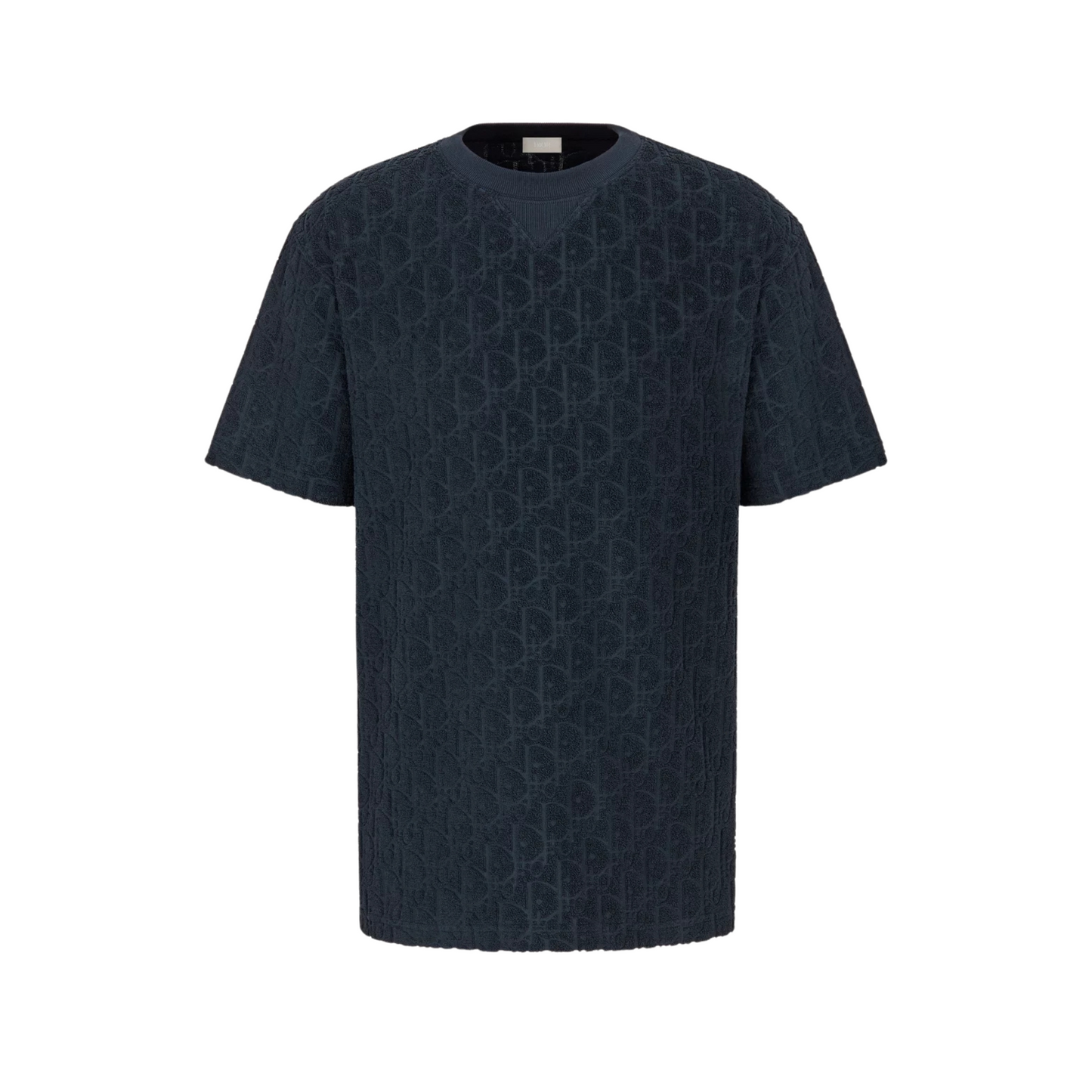 DIOR OBLIQUE RELAXED FIT T-SHIRT - NAVY