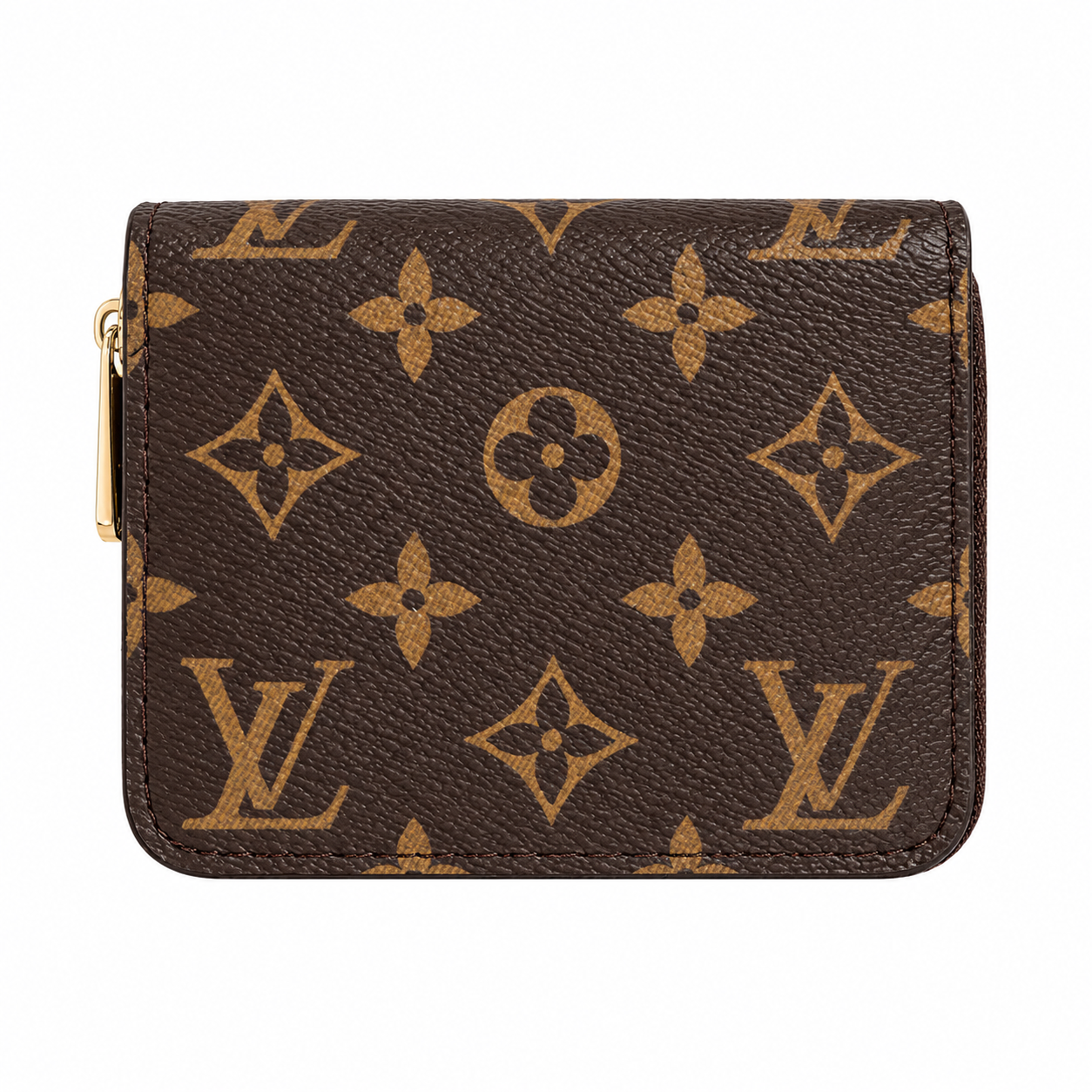 LOUIS VUITTON ZIP COIN PURSE MONOGRAM - BROWN