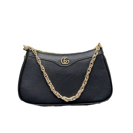 GUCCI OPHIDIA GG SHOULDER BAG - BLACK