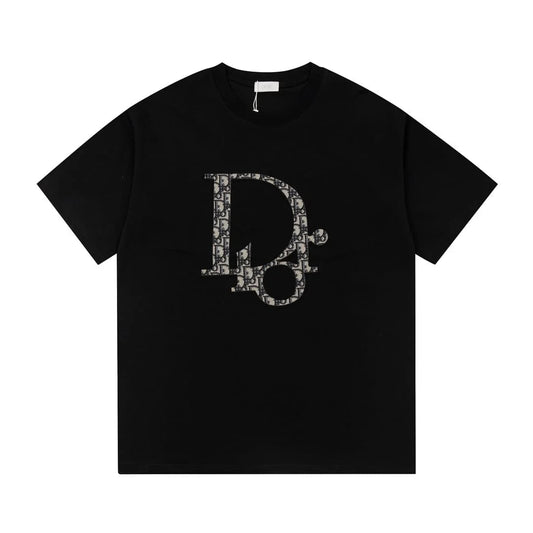 DIOR LOGO FILL T-SHIRT - BLACK