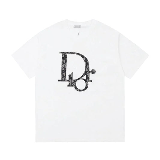 DIOR LOGO FILL T-SHIRT - WHITE