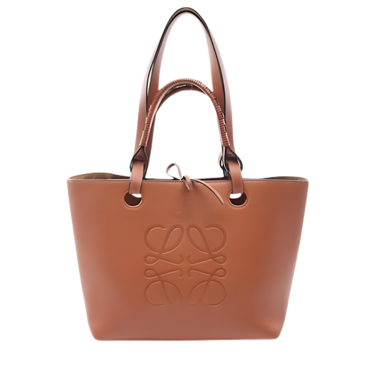 LOEWE ANAGRAM TOTE BAG - BROWN