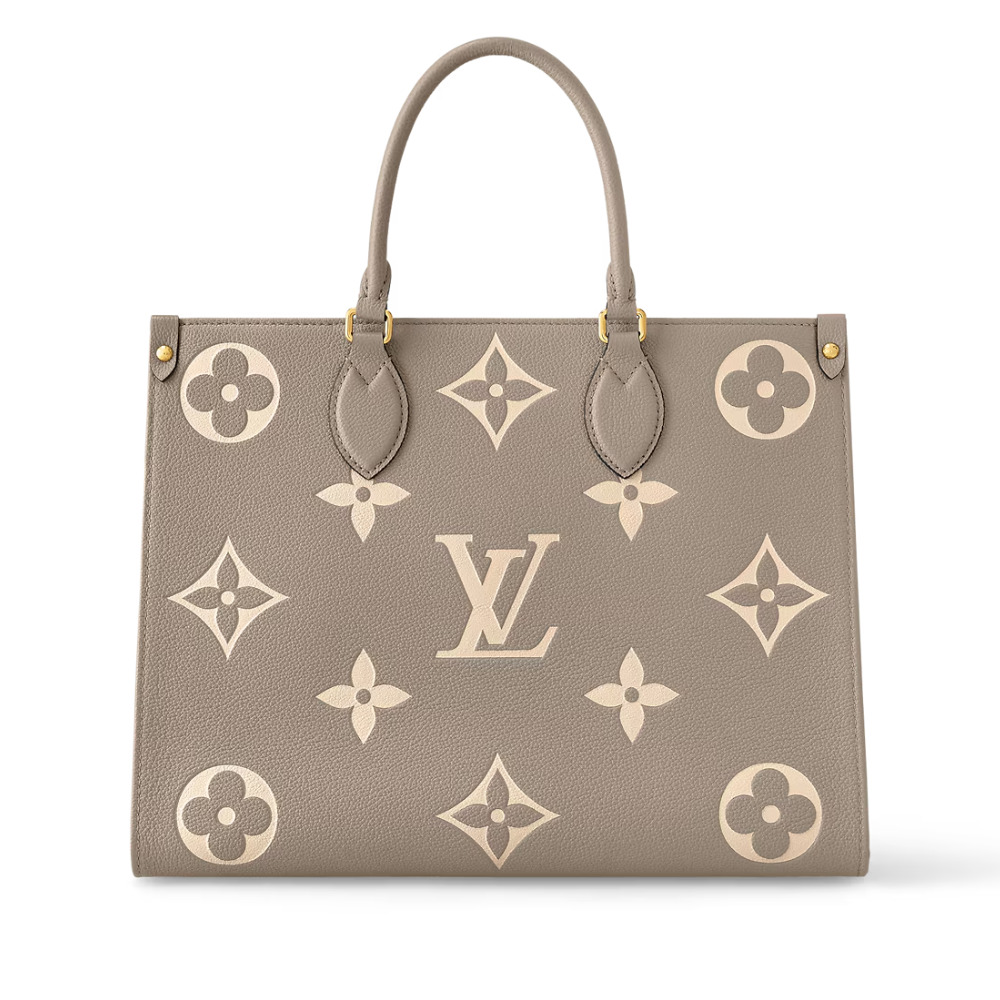 LOUIS VUITTON ONTHEGO MM BICOLOUR BAG - CREAM