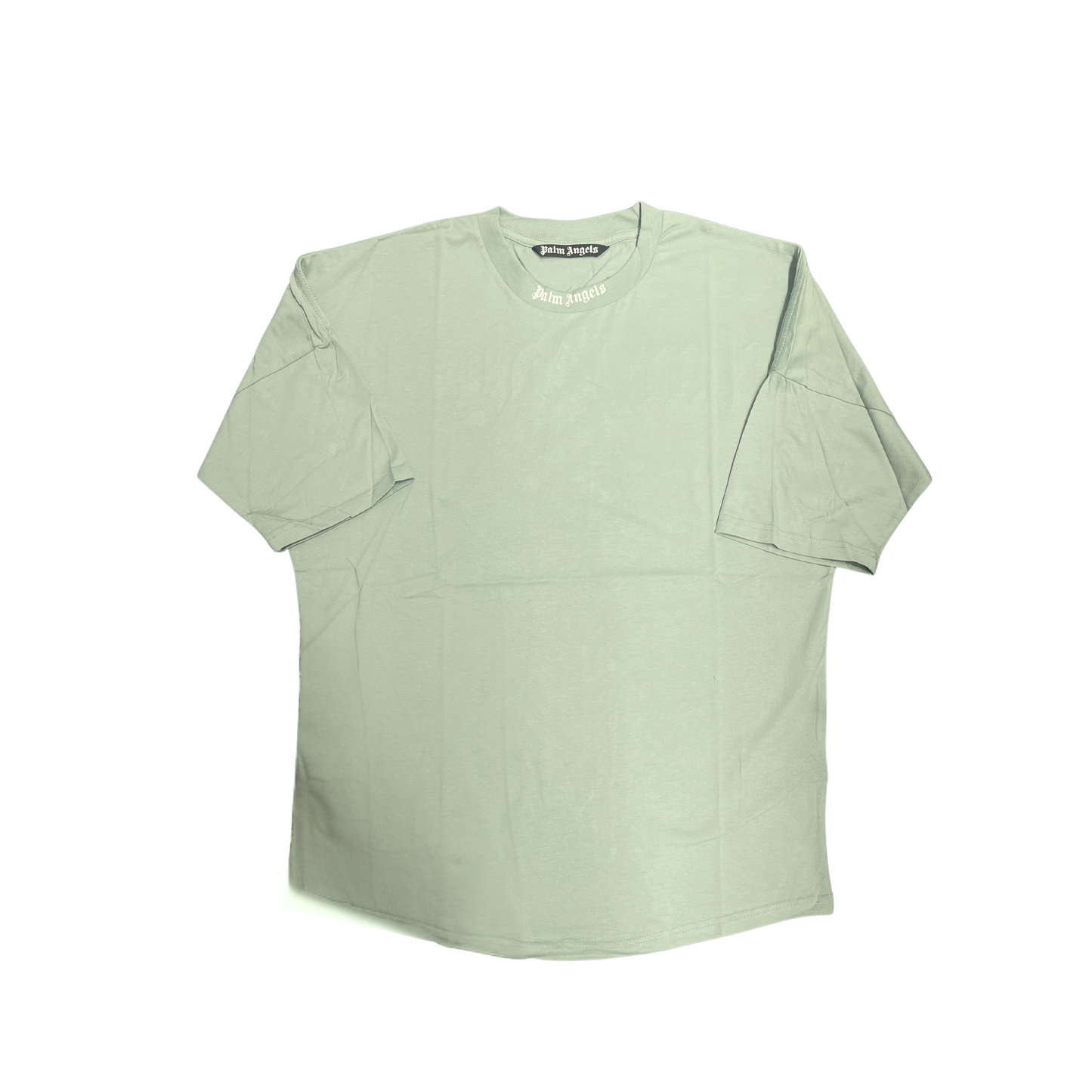 PALM ANGELS LOGO T-SHIRT - KHAKI